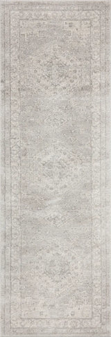 Loloi Odette Odt-02 Silver/Ivory Rug - runner flat
