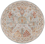 Safavieh Hamilton 6'-7" x 6'-7" Rug in Blue / Gold Rust