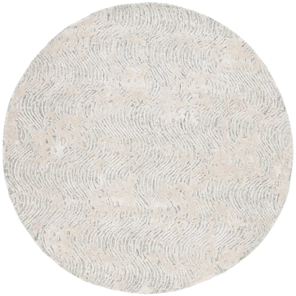 Safavieh Glamour 6'-0" x 6'-0" Rug in Light Grey / Ivory