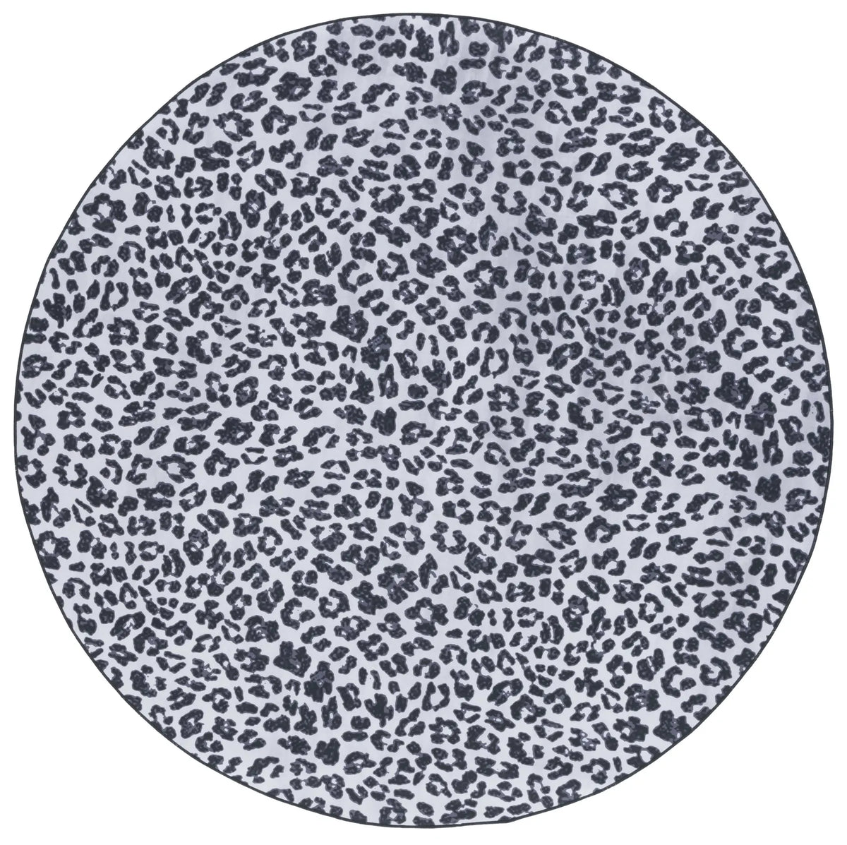 Safavieh Faux Hide 6'-0" x 6'-0" Rug in Ivory / Black
