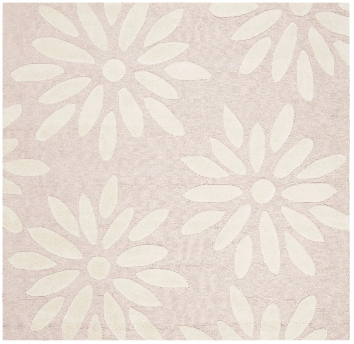 Safavieh Safavieh Kids 5'-0" x 5'-0" Rug in Pink / Ivory