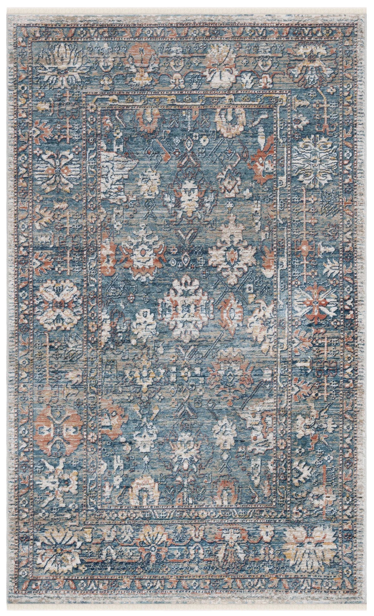 Safavieh Victoria 3'-0" x 5'-0" Rug in Blue / Ivory