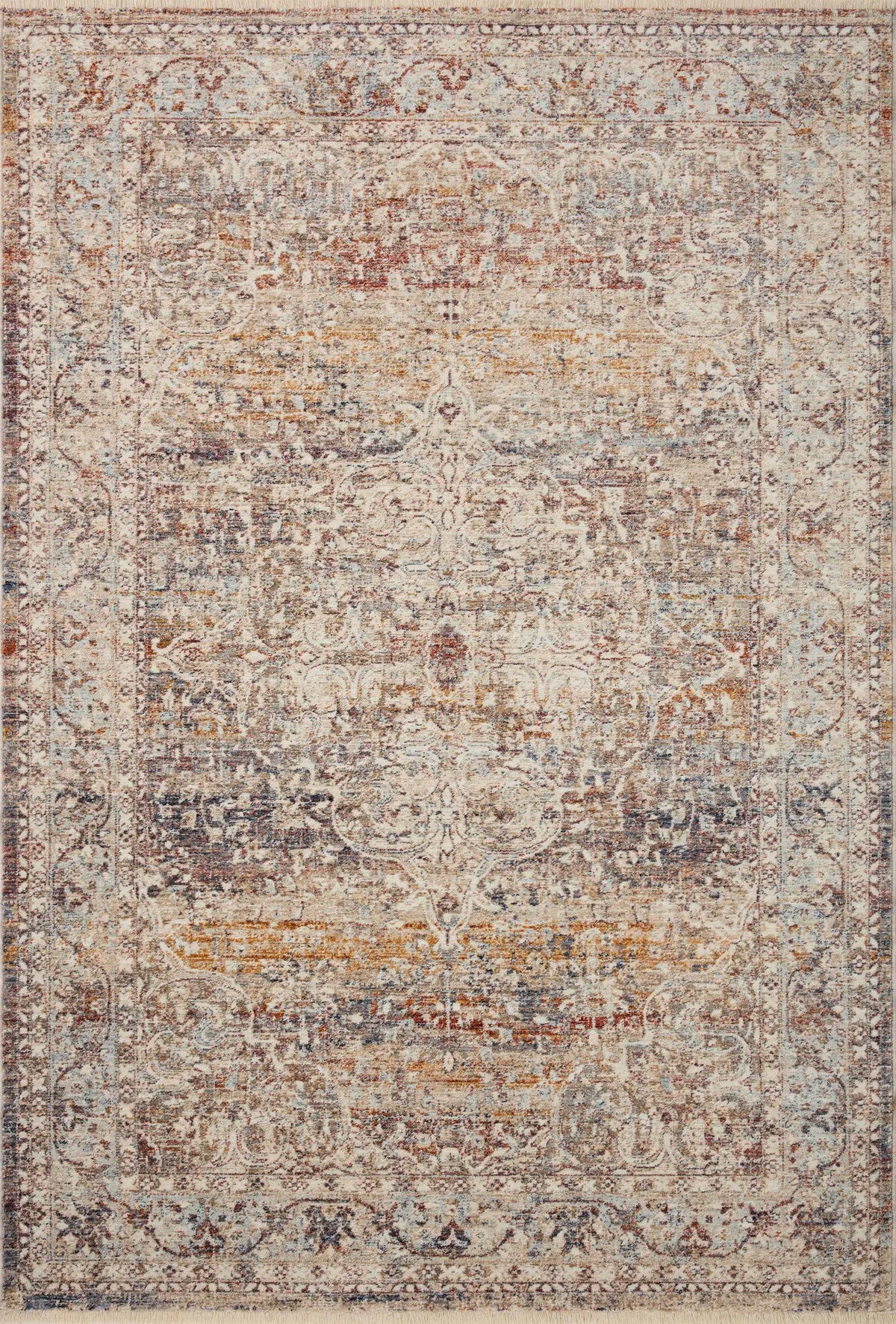 Loloi Sorrento Sor-04 Natural/Multi Rug - main flat