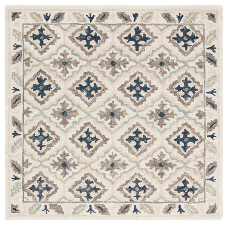 Safavieh Aspen 5'-0" x 5'-0" Rug in Ivory / Blue