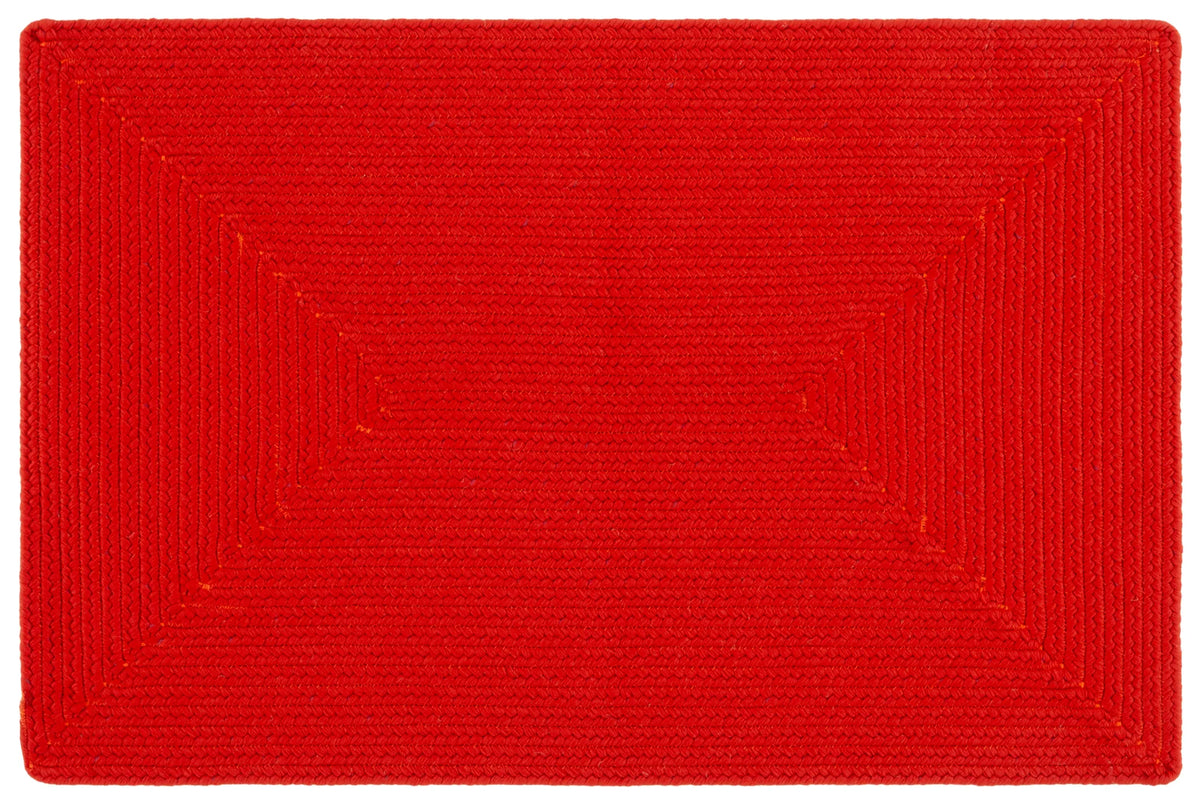 Safavieh Braided 2'-0" x 3'-0" Rug in Rust