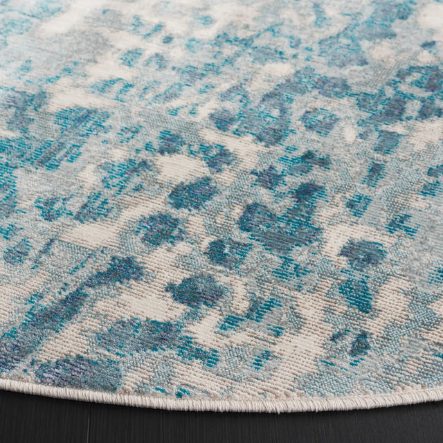 Safavieh Aria 6'-5" x 6'-5" Rug in Cream / Teal