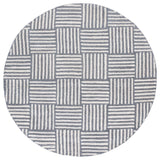 Safavieh Abstract 6'-0" x 6'-0" Rug in Ivory / Dark Grey