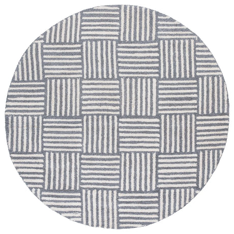 Safavieh Abstract 6'-0" x 6'-0" Rug in Ivory / Dark Grey