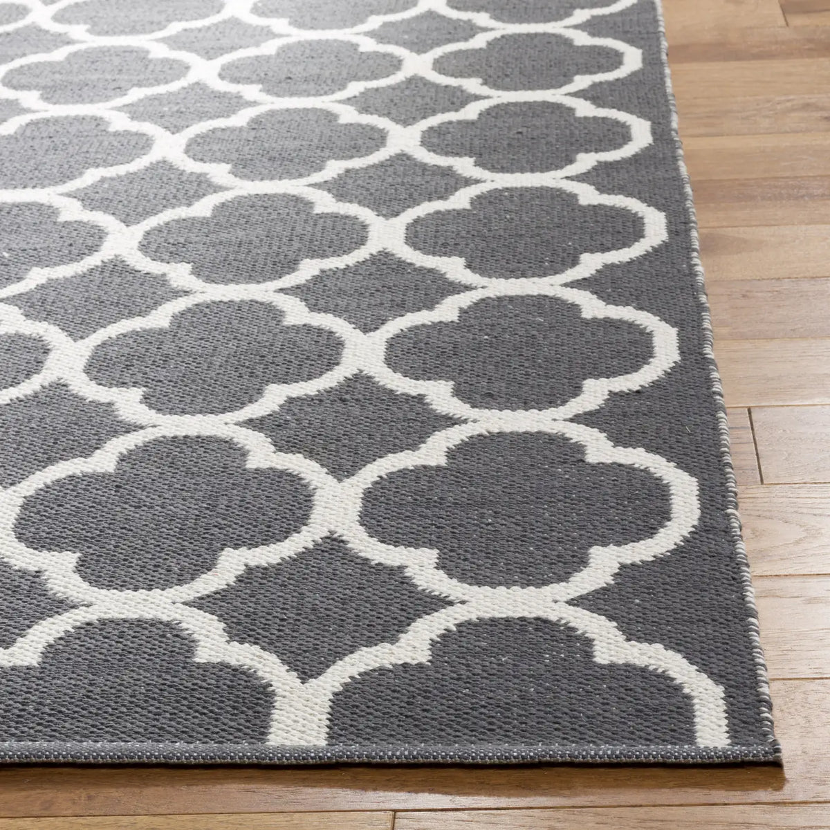 Safavieh Montauk 4'-0" x 6'-0" Rug in Dark Grey / Ivory