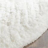 Safavieh Sg-Sbs-South Beach Shag 6'-0" x 6'-0" Rug in Snow White