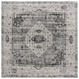 Safavieh Vintage Tabriz 6'-7" x 6'-7" Rug in Grey / Charcoal