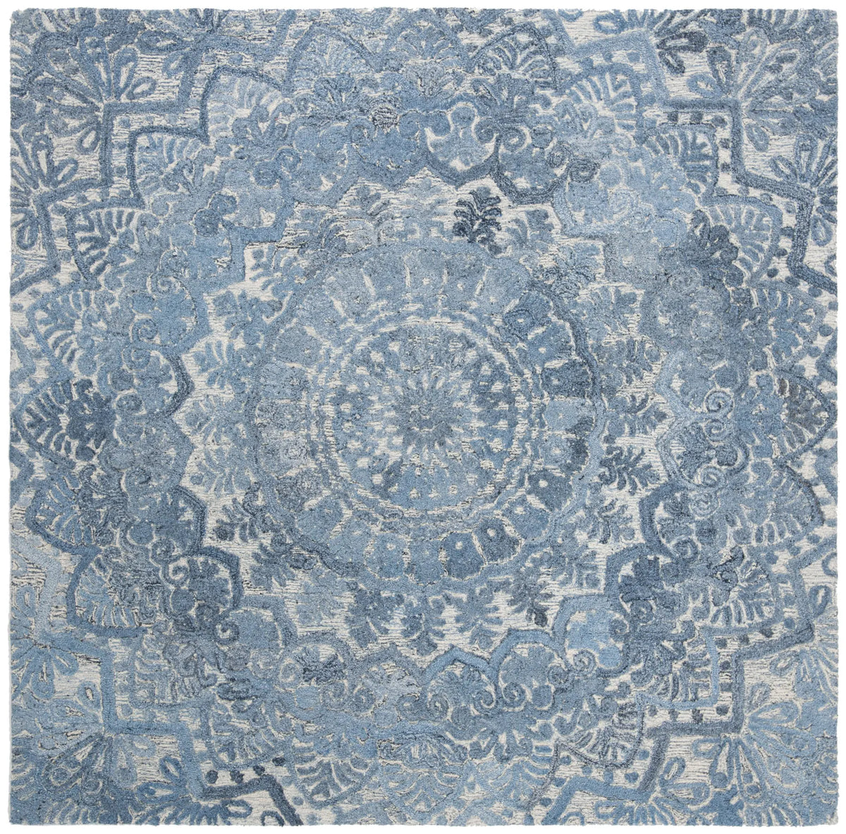 Safavieh Marquee 6'-0" x 6'-0" Rug in Blue / Ivory