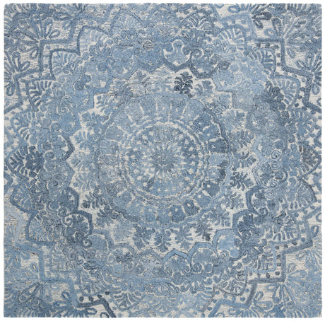Safavieh Marquee 6'-0" x 6'-0" Rug in Blue / Ivory