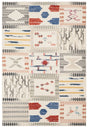 Safavieh Kilim 4'-0" x 6'-0" Rug in Ivory / Multi