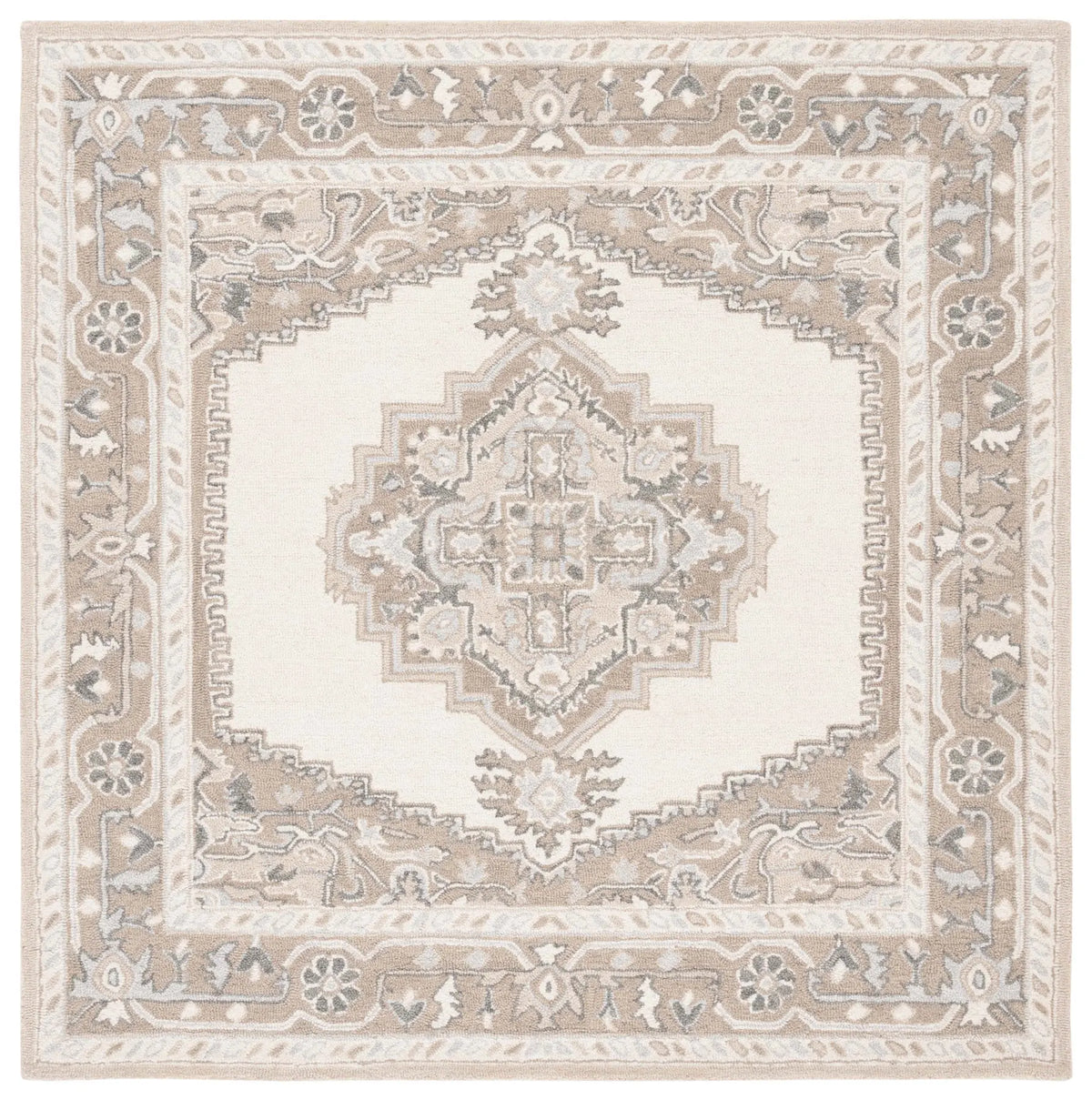 Safavieh Metro 6'-0" x 6'-0" Rug in Ivory / Beige