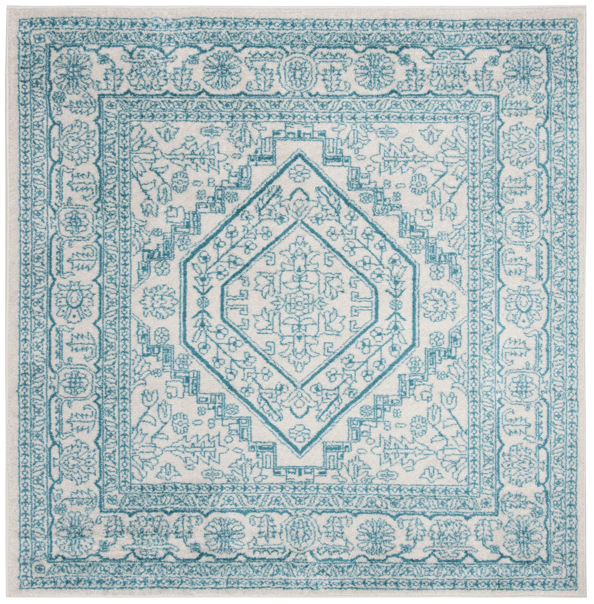 Safavieh Adirondack 6'-0" x 6'-0" Rug in Ivory / Teal