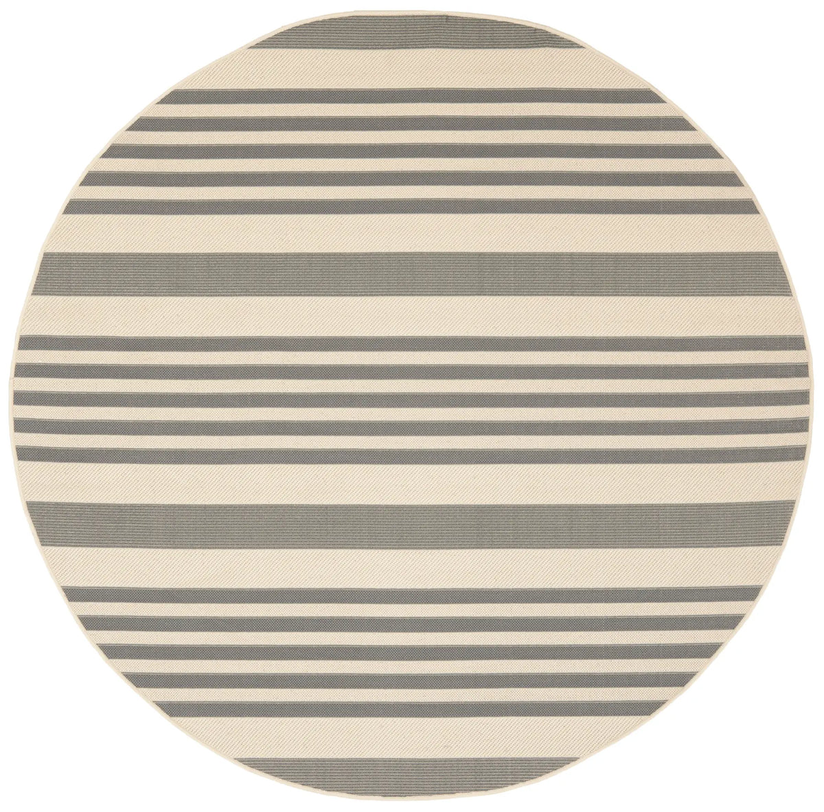 Safavieh Courtyard 6'-7" x 6'-7" Rug in Grey / Bone