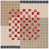 Safavieh Genre 5'-0" x 5'-0" Rug in Grey / Red