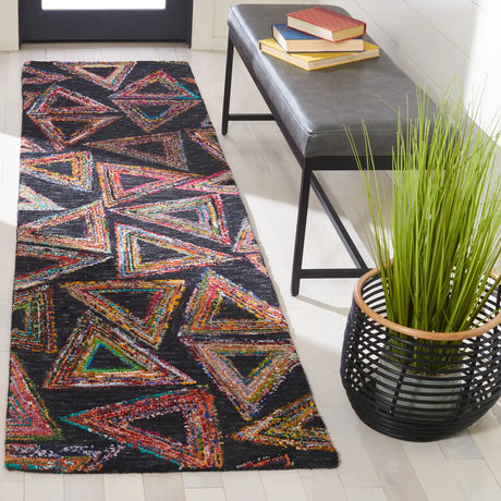 Safavieh Aspen 2'-3" x 9'-0" Rug in Dark Green / Black