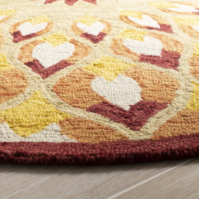 Safavieh Novelty 6'-0" x 6'-0" Rug in Rust / Gold