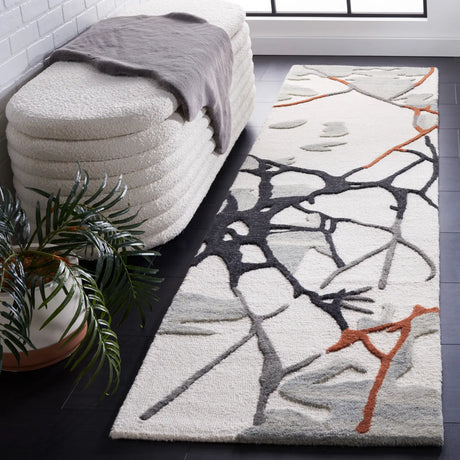 Safavieh Metro 2'-3" x 9'-0" Rug in Ivory / Grey