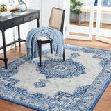 Safavieh Brentwood 4'-0" x 6'-0" Rug in Blue / Ivory
