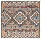 Safavieh Kilim 7'-0" x 7'-0" Rug in Natural / Blue