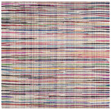 Safavieh Rag Rug 6'-0" x 6'-0" Rug in Ivory / Multi
