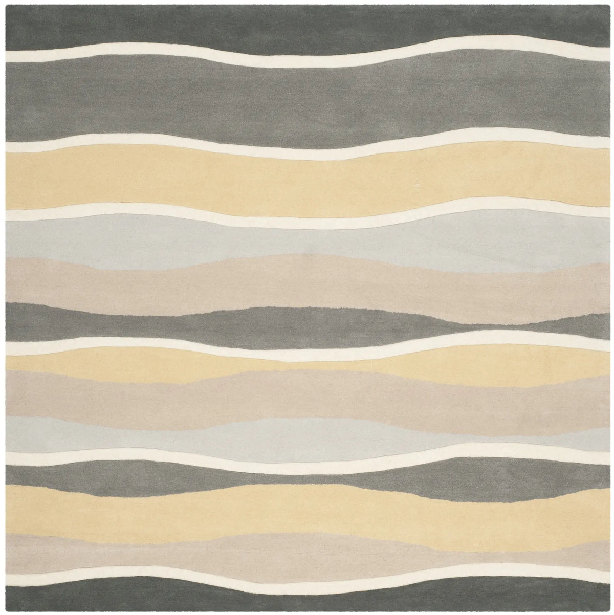 Safavieh Soho 6'-0" x 6'-0" Rug in Grey / Gold