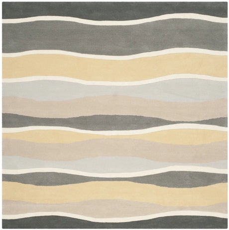 Safavieh Soho 6'-0" x 6'-0" Rug in Grey / Gold