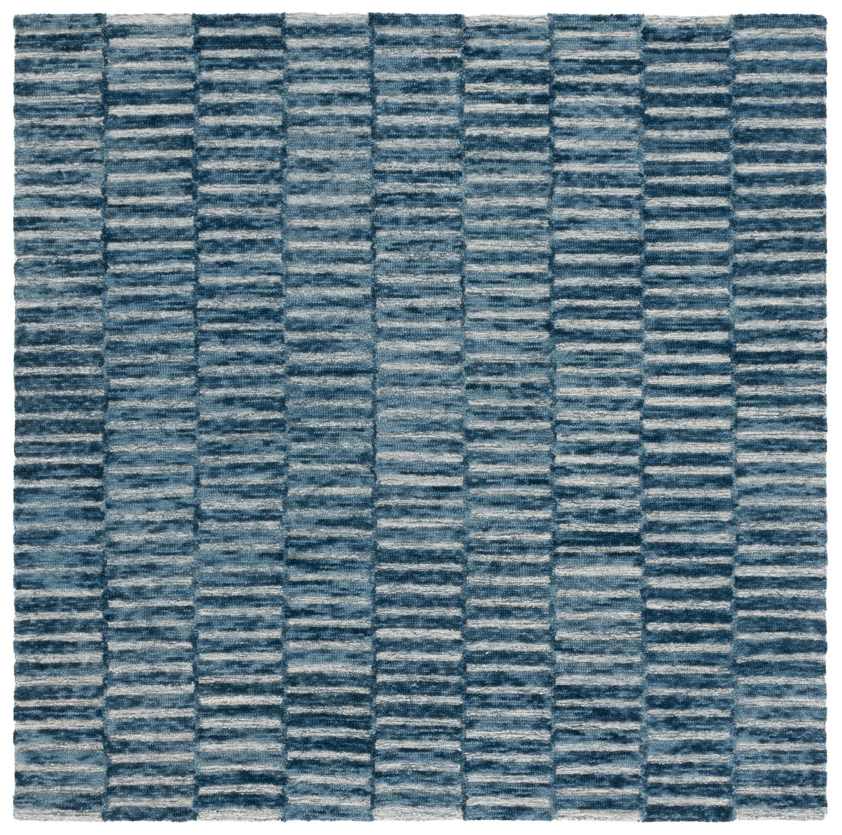 Safavieh Ebony 6'-0" x 6'-0" Rug in Navy / Light Blue