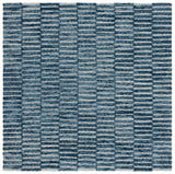Safavieh Ebony 6'-0" x 6'-0" Rug in Navy / Light Blue
