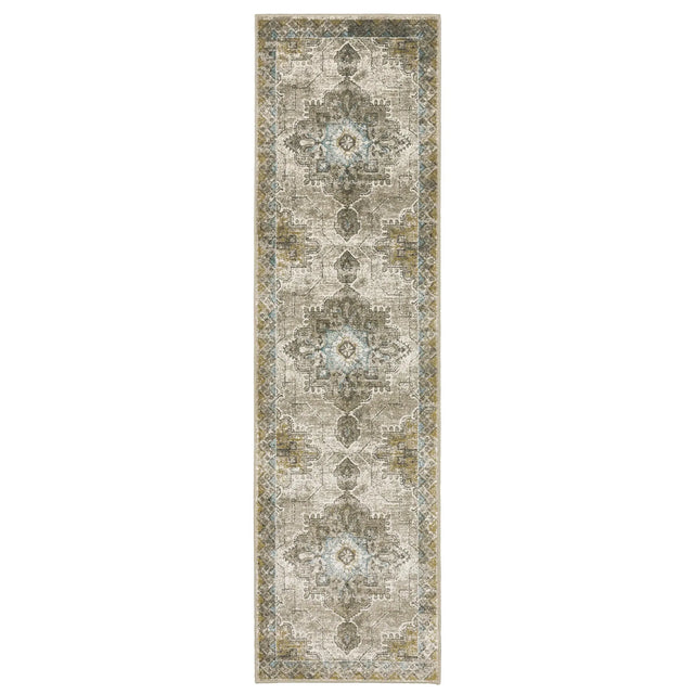 Oriental Weavers Sphinx Venice 1104W Grey/ Blue Rugs - runner