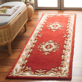 Safavieh Aubusson 2'-3" x 8'-0" Rug in Rust / Ivory