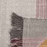 Safavieh Montauk 5'-0" x 8'-0" Rug in Wine / Grey