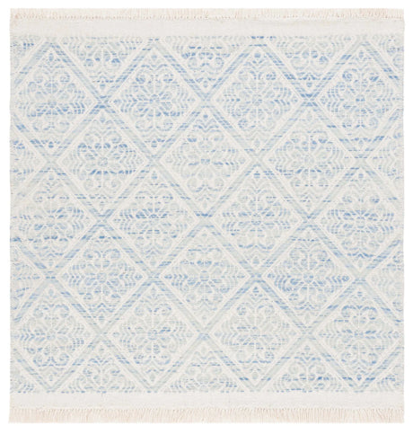 Safavieh Kilim 6'-0" x 6'-0" Rug in Blue / Ivory