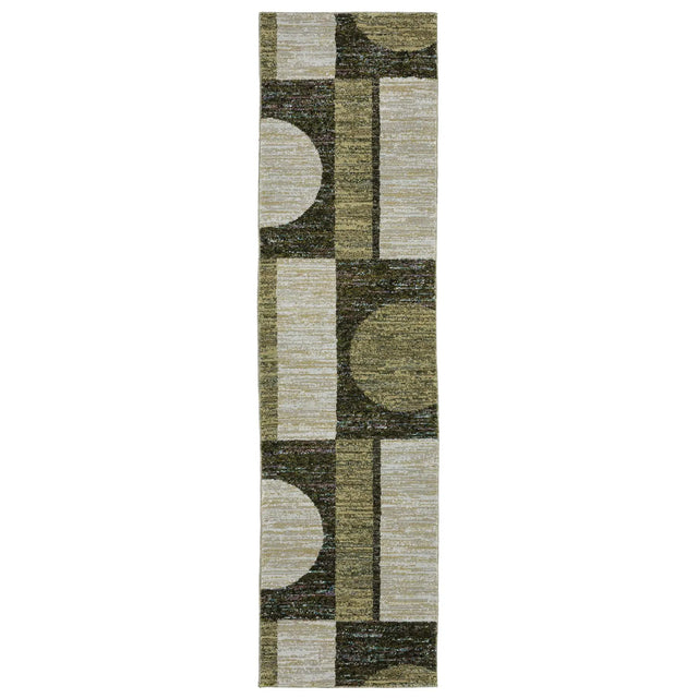 Oriental Weavers Sphinx Strada Str05 Green/ Beige Rugs - runner