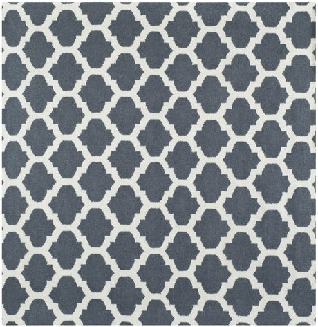 Safavieh Dhurries 7'-0" x 7'-0" Rug in Blue / Ivory