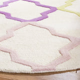Safavieh Safavieh Kids 5'-0" x 5'-0" Rug in Ivory / Multi