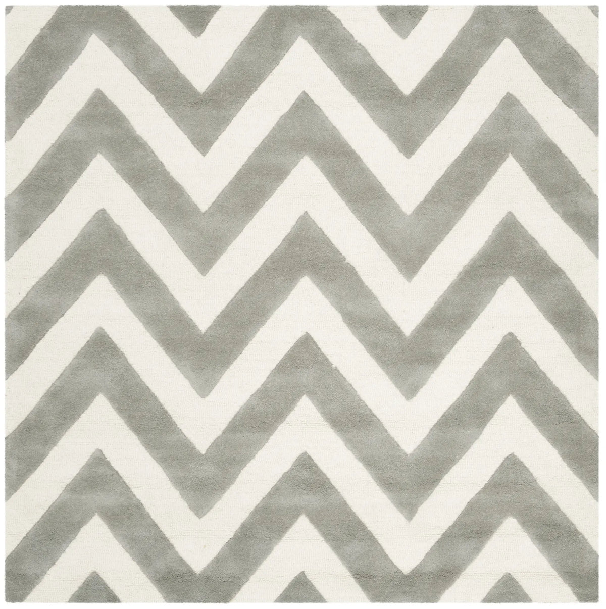 Safavieh Safavieh Kids 5'-0" x 5'-0" Rug in Grey / Ivory