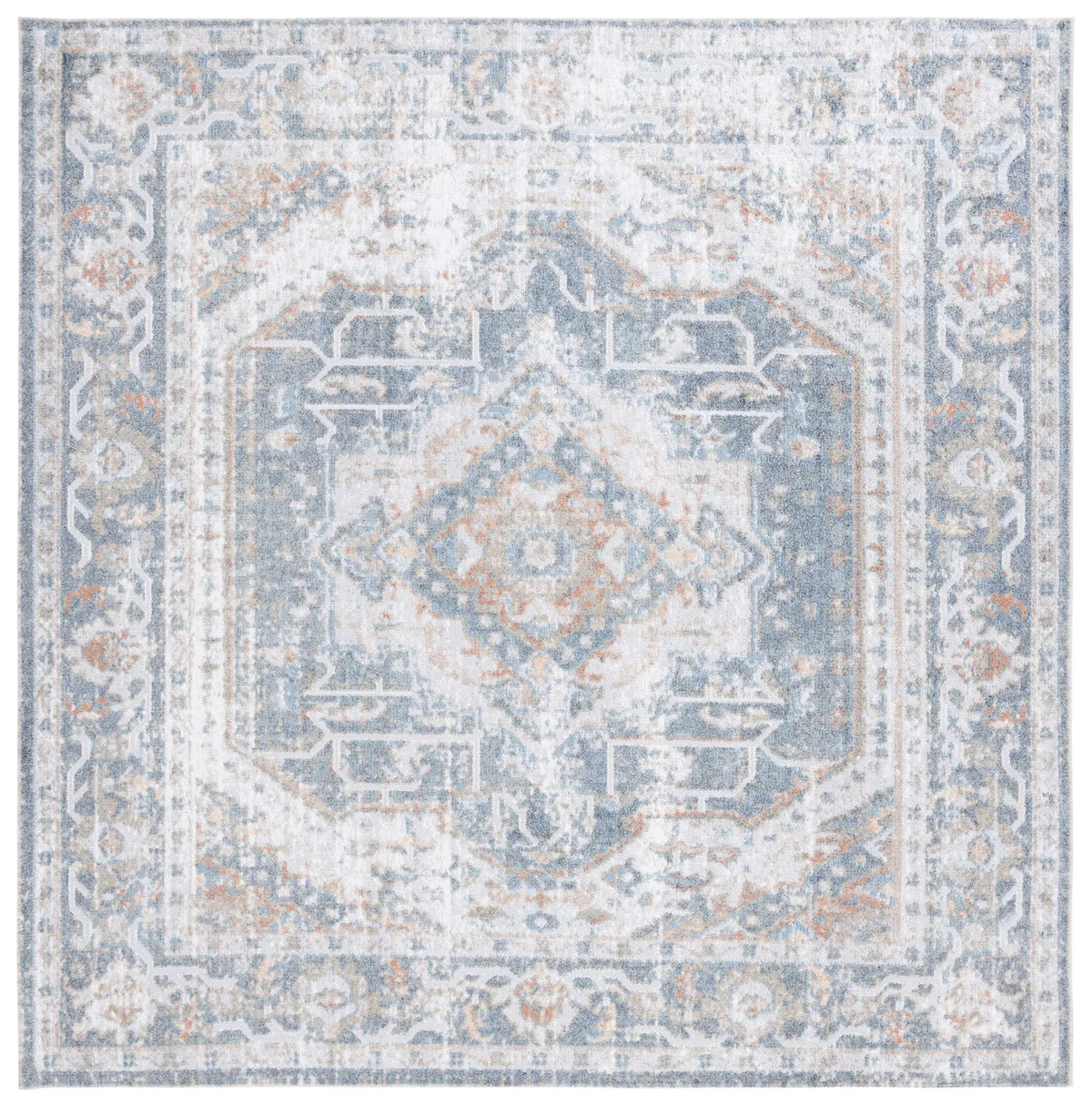 Safavieh Baltimore 6'-7" x 6'-7" Rug in Light Grey / Blue