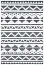 Safavieh Kilim 4'-0" x 6'-0" Rug in Black / Ivory