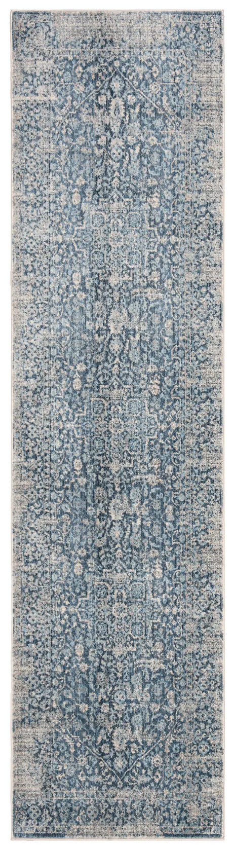 Safavieh Vintage Persian 2'-2" x 12'-0" Rug in Blue / Ivory