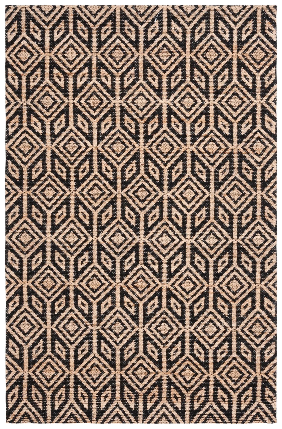 Safavieh Natural Fiber 4'-0" x 6'-0" Rug in Natural / Black