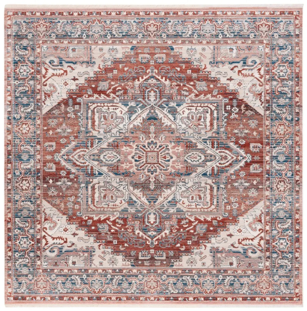 Safavieh Vintage Persian 6'-7" x 6'-7" Rug in Rust / Navy