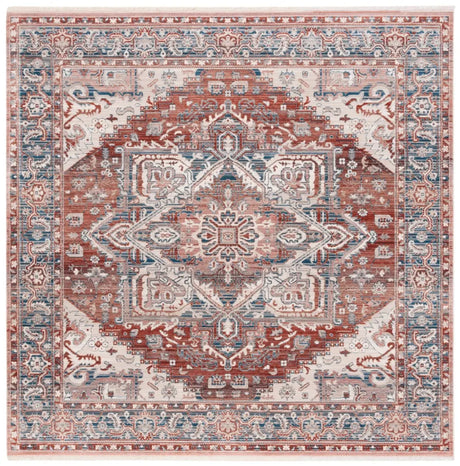 Safavieh Vintage Persian 6'-7" x 6'-7" Rug in Rust / Navy