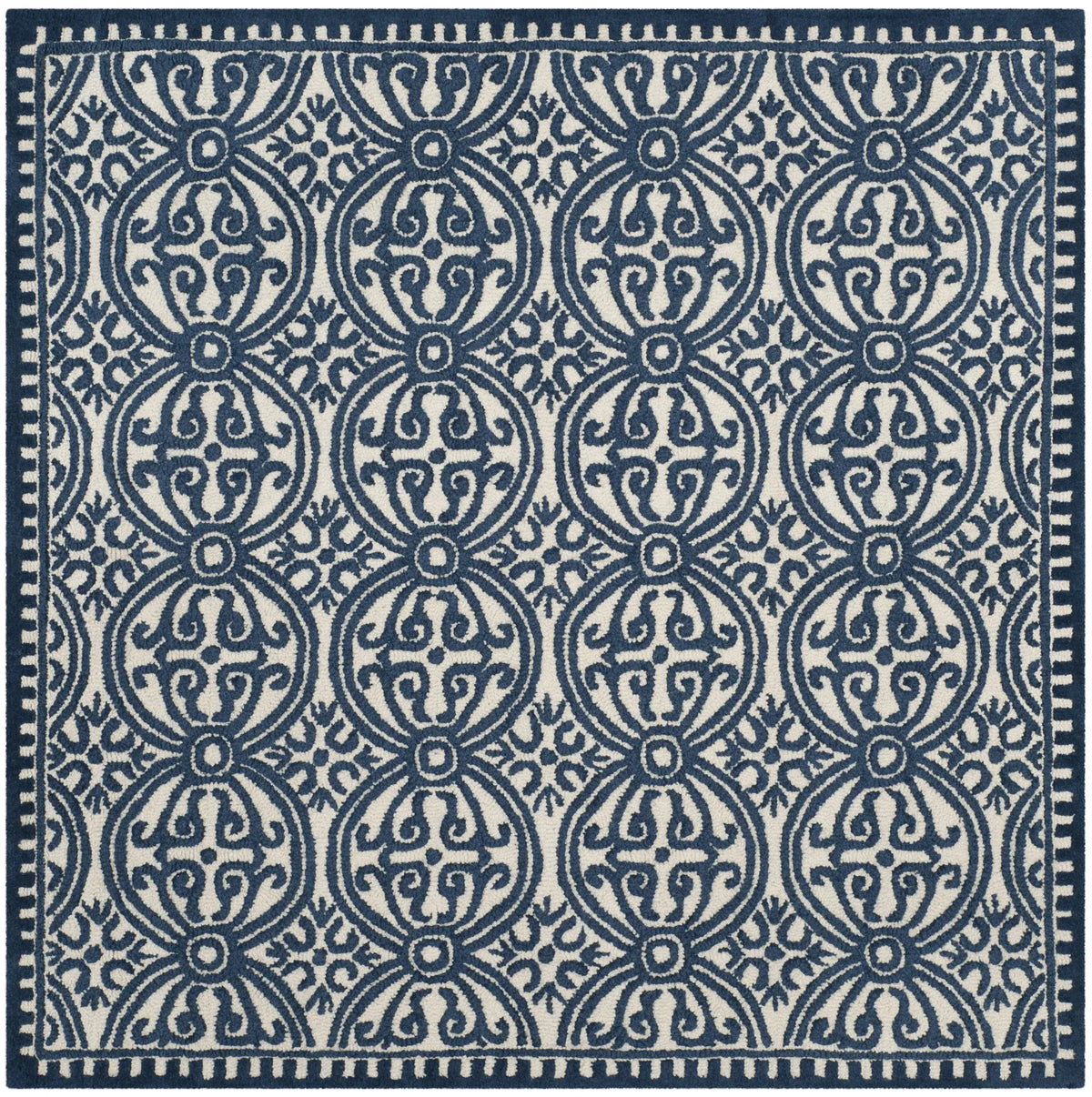 Safavieh Cambridge 6'-0" x 6'-0" Rug in Ivory / Navy