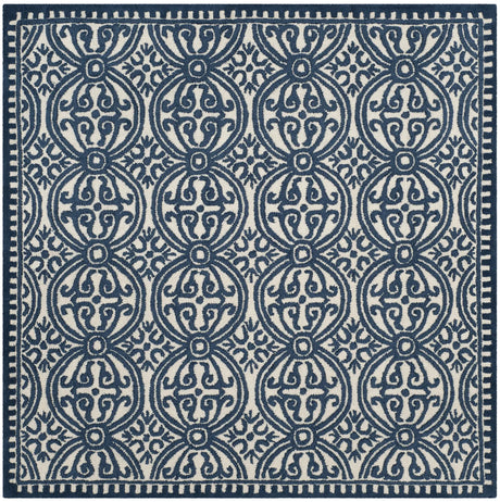 Safavieh Cambridge 6'-0" x 6'-0" Rug in Ivory / Navy
