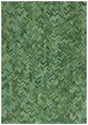 Safavieh Studio Leather 4'-0" x 6'-0" Rug in Green