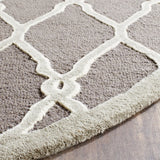 Safavieh Cambridge 6'-0" x 6'-0" Rug in Dark Grey / Ivory